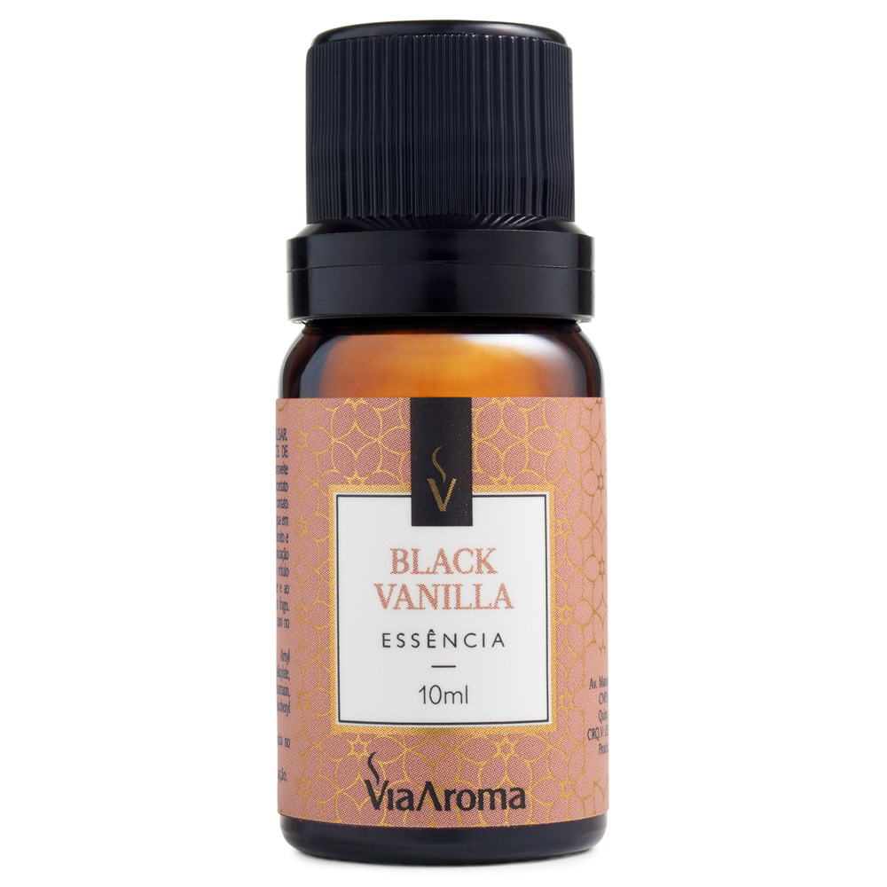 Via Aroma Essência Black Vanilla 10ML